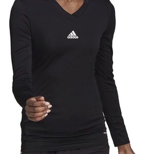 adidas Women's Team Base Long Sleeve T-Shirt in black